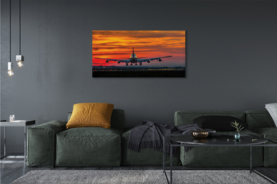 Zdjęcie na płótnie Lot o Zachodzie Słońca
