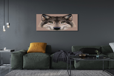 Obraz na płótnie Malowany wilk