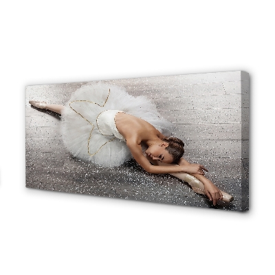 Obraz na płótnie Kobieta biała sukienka baletnica
