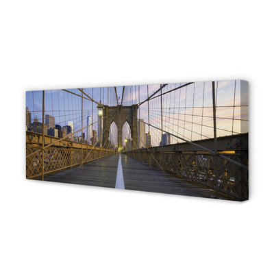 Obraz drukowany na płótnie Skyline o Zachodzie Słońca