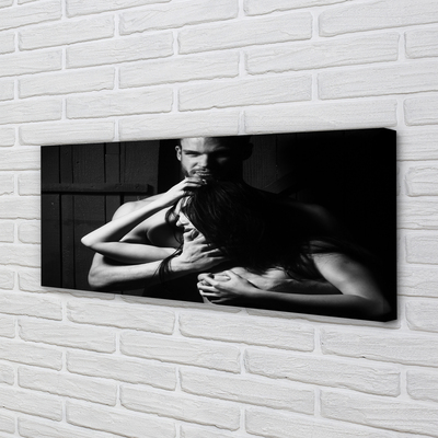 Duży obraz na płótnie Para w Romantycznym Ujęciu