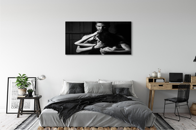 Duży obraz na płótnie Para w Romantycznym Ujęciu