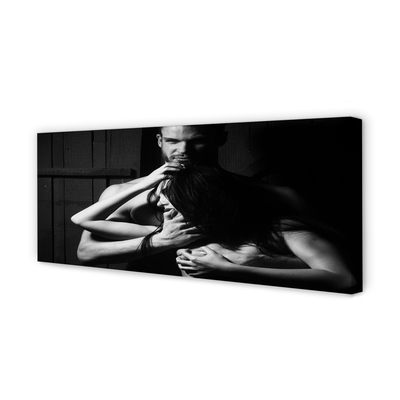 Duży obraz na płótnie Para w Romantycznym Ujęciu