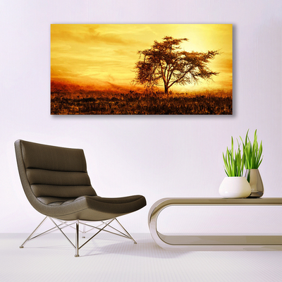 Zdjęcie na płótnie Samotne Drzewo w Rozkwicie