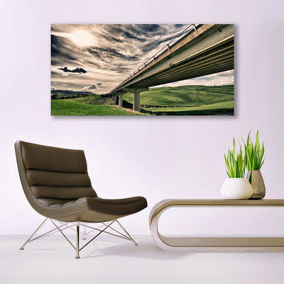 Zdjęcie na płótnie Nowoczesny Most nad Doliną