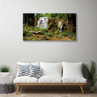 Obraz na Płótnie Wodospad Rzeka Las Natura
