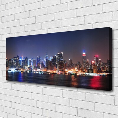 Zdjęcie na płótnie Panorama Metropolii o Zmierzchu