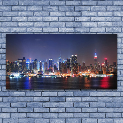 Zdjęcie na płótnie Panorama Metropolii o Zmierzchu