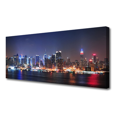 Zdjęcie na płótnie Panorama Metropolii o Zmierzchu