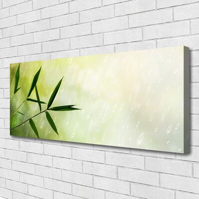 Fotoobraz na płótnie Liście w Strugach Deszczu