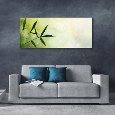 Fotoobraz na płótnie Liście w Strugach Deszczu