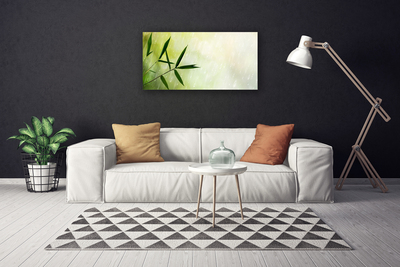 Fotoobraz na płótnie Liście w Strugach Deszczu