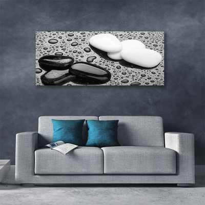 Obraz na płótnie Deszcz na Gładkich Kamieniach