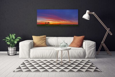 Fotoobraz na płótnie Sielski Krajobraz Polny