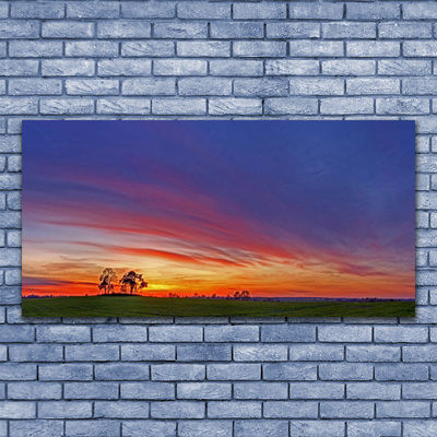 Fotoobraz na płótnie Sielski Krajobraz Polny