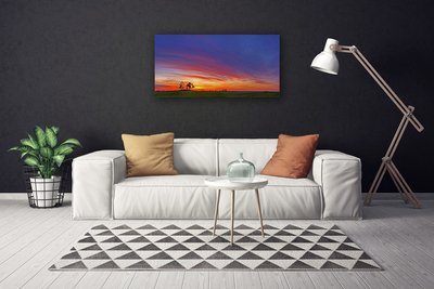 Fotoobraz na płótnie Sielski Krajobraz Polny