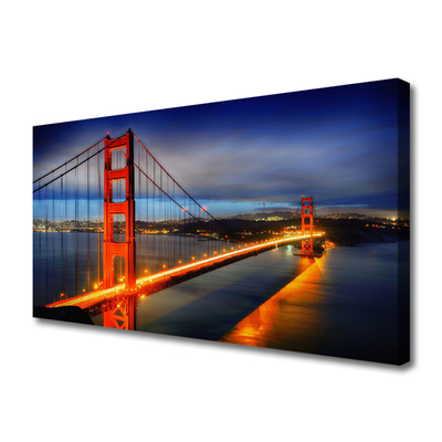 Obraz na płótnie Konstrukcja Stalowego Mostu