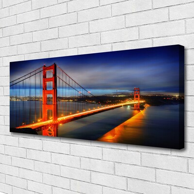 Obraz na płótnie Konstrukcja Stalowego Mostu