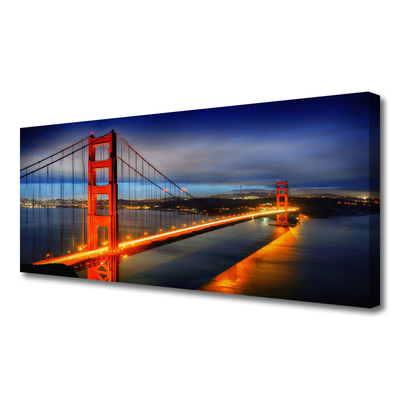 Obraz na płótnie Konstrukcja Stalowego Mostu