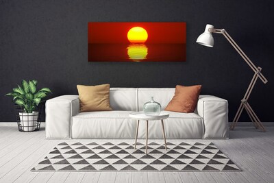 Fotoobraz na płótnie Ognisty Zachód Słońca