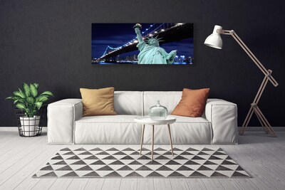 Zdjęcie na płótnie Nowojorski Most i Wolność