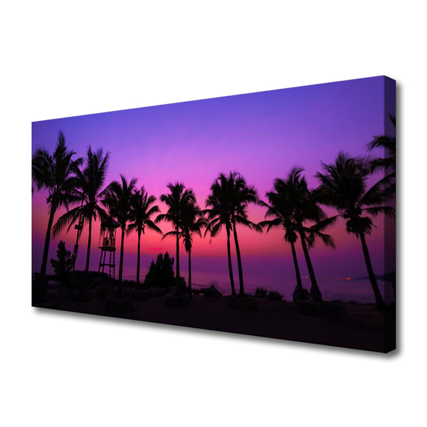Fotoobraz na płótnie Palmy w Tropikalnym Słońcu