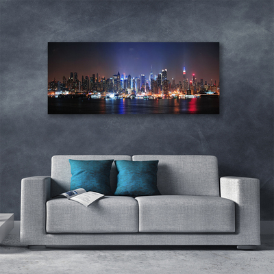 Zdjęcie na płótnie Miasto nad Brzegiem Kanału