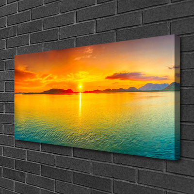 Obraz na płótnie Lśniąca Tafla Morza