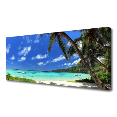 Obraz na płótnie Palmy nad Lazurowym Morzem