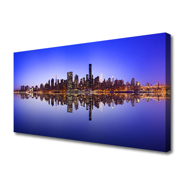 Obraz na płótnie Portowa Zabudowa Miasta