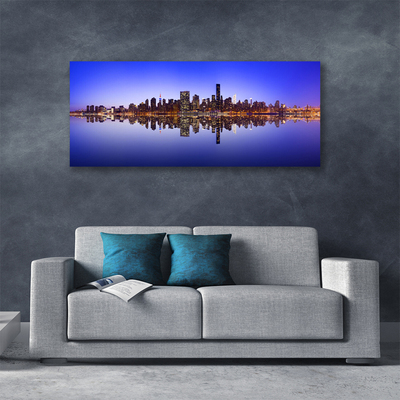 Obraz na płótnie Portowa Zabudowa Miasta