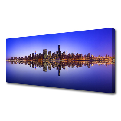 Obraz na płótnie Portowa Zabudowa Miasta