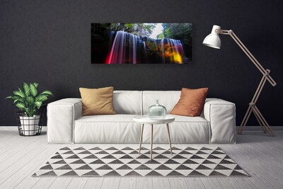 Obraz na płótnie Dziki Wodospad Górski