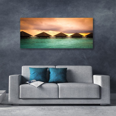 Obraz na płótnie Dom nad Lazurową Wodą