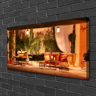 Zdjęcie na płótnie Malownicza Restauracja Miejska