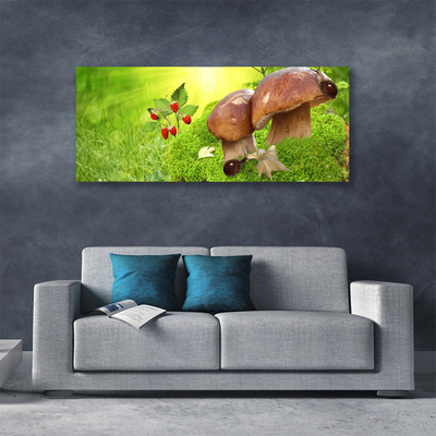 Obraz na płótnie Dary Lasu: Grzyby i Poziomki