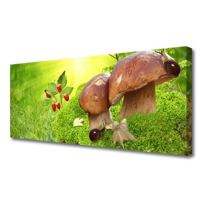 Obraz na płótnie Dary Lasu: Grzyby i Poziomki