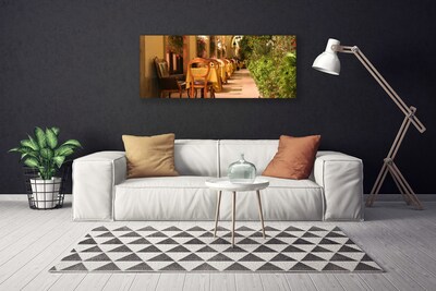 Duży obraz na płótnie Stylowa Kawiarnia Uliczna