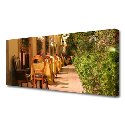 Duży obraz na płótnie Stylowa Kawiarnia Uliczna