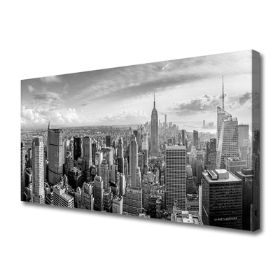 Obraz canvas na ścianę Rytm Miejskich Kamienic