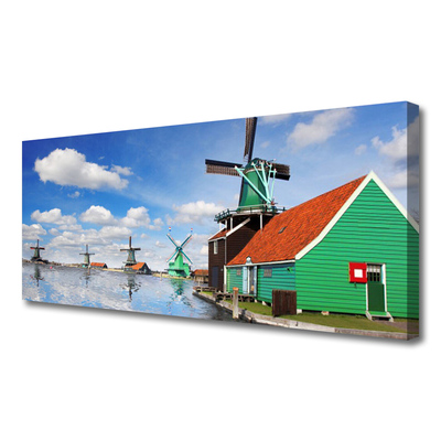 Obraz drukowany na płótnie Nowoczesna Bryła Budynku