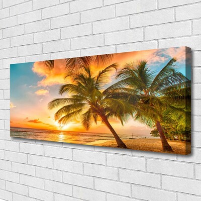 Fotoobraz na płótnie Rajskie Wybrzeże z Palmami