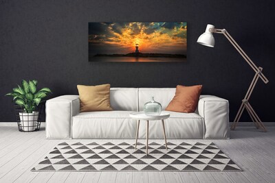 Obraz na płótnie Latarnia na Skalistym Brzegu