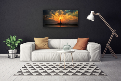 Obraz na płótnie Latarnia na Skalistym Brzegu