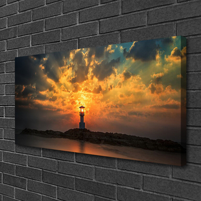 Obraz na płótnie Latarnia na Skalistym Brzegu