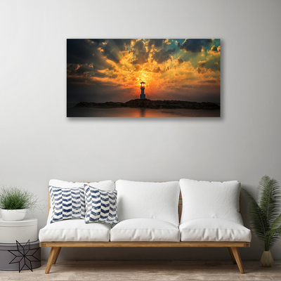 Obraz na płótnie Latarnia na Skalistym Brzegu