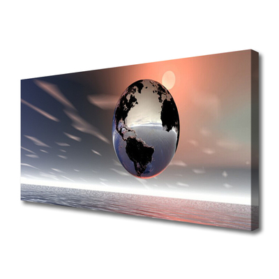 Obraz canvas na ścianę Artystyczna Wizja Planety Ziemia