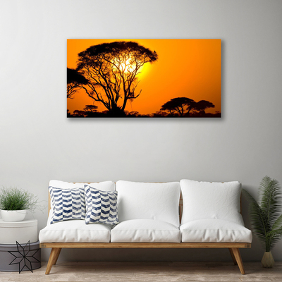 Zdjęcie na płótnie Słońce Przebijające przez Liście