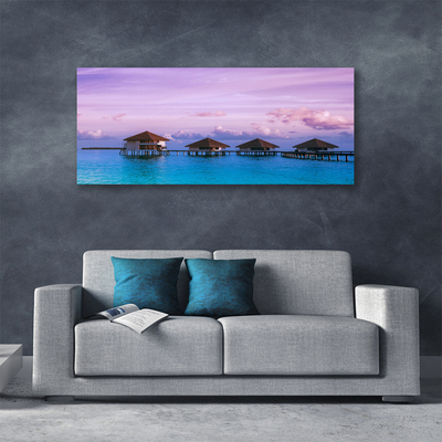 Fotoobraz na płótnie Rezydencja nad Lazurowym Brzegiem