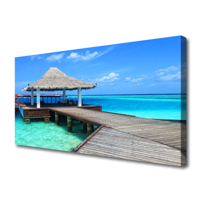 Obraz na płótnie Most nad Morską Głębią